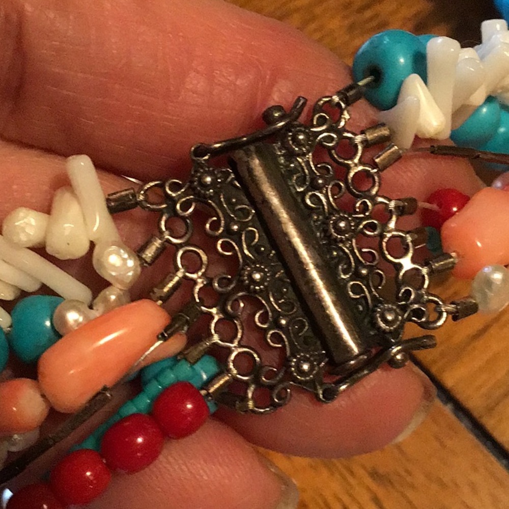 Gorgeous multi strand semi precious necklace - Picture 5 of 5